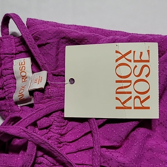 Knox Rose Adjusyable Neck-Tie Tank-Top, Size XXL - Picture 10 of 12